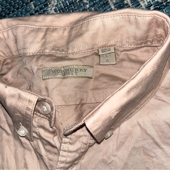 •Burberry• Logo Embroidered Button-Down Shirt - Picture 3 of 12